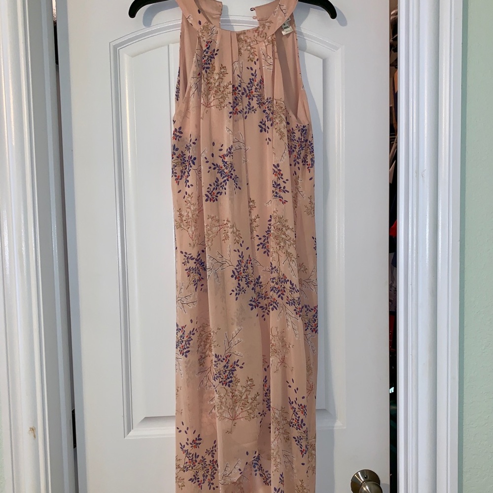 Mid-length Light Pink Hi-lo Dress